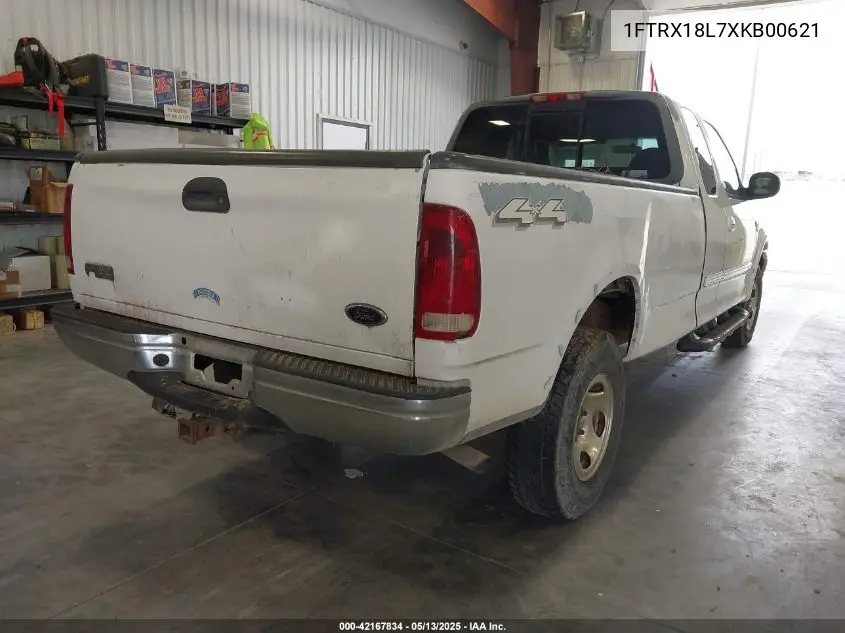 1999 Ford F-150 Lariat/Xl/Xlt VIN: 1FTRX18L7XKB00621 Lot: 42167834
