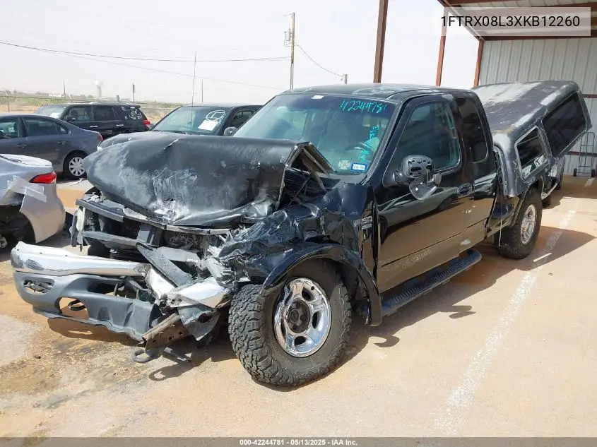 1999 Ford F-150 Lariat/Xl/Xlt VIN: 1FTRX08L3XKB12260 Lot: 42244781