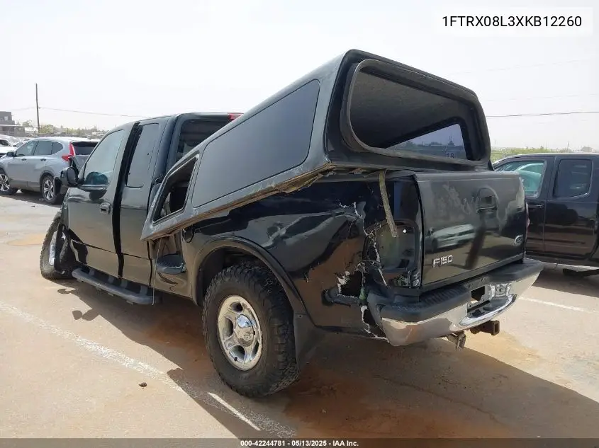 1999 Ford F-150 Lariat/Xl/Xlt VIN: 1FTRX08L3XKB12260 Lot: 42244781