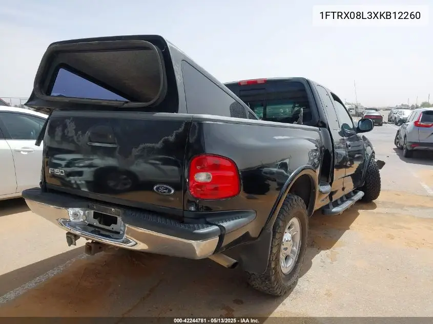 1999 Ford F-150 Lariat/Xl/Xlt VIN: 1FTRX08L3XKB12260 Lot: 42244781
