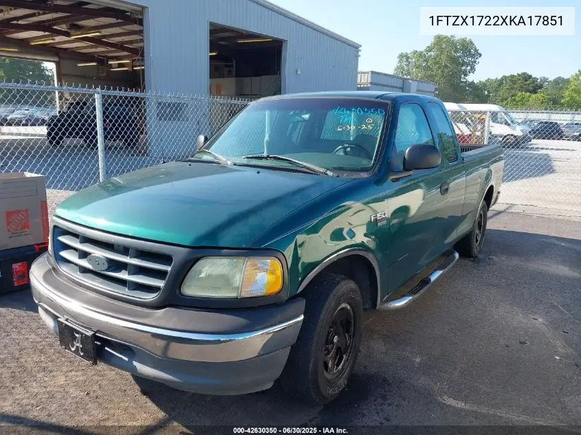 1999 Ford F-150 Work Series/Xl/Xlt VIN: 1FTZX1722XKA17851 Lot: 42630350