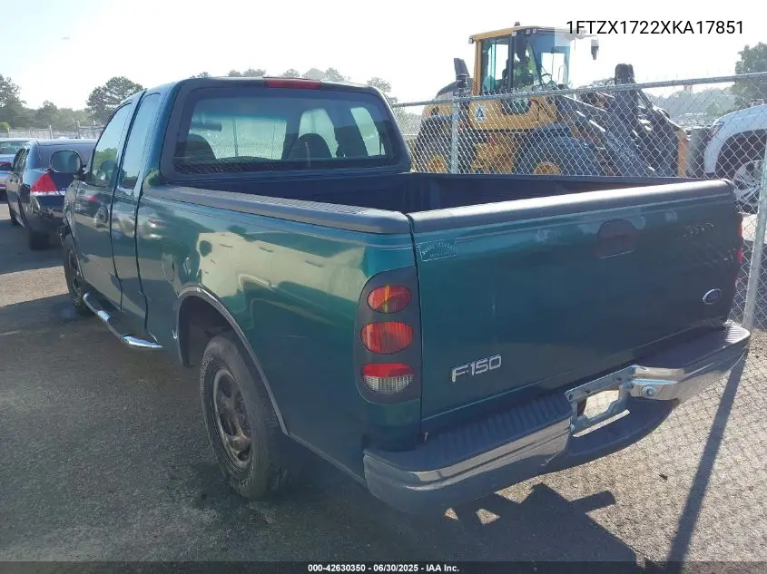 1999 Ford F-150 Work Series/Xl/Xlt VIN: 1FTZX1722XKA17851 Lot: 42630350