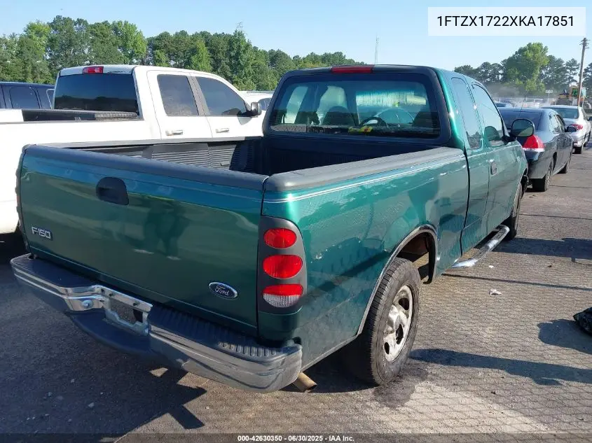 1999 Ford F-150 Work Series/Xl/Xlt VIN: 1FTZX1722XKA17851 Lot: 42630350