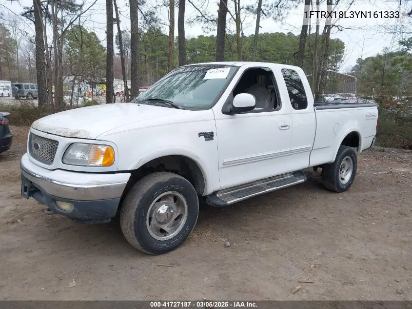 2000 Ford F-150 VIN: 1FTRX18L3YNA61333 Lot: 41727187