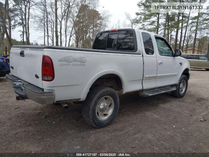 2000 Ford F-150 VIN: 1FTRX18L3YNA61333 Lot: 41727187