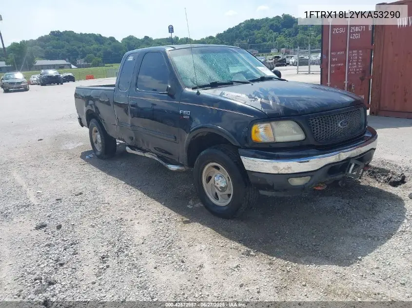 2000 Ford F-150 Lariat/Work Series/Xl/Xlt VIN: 1FTRX18L2YKA53290 Lot: 42572957