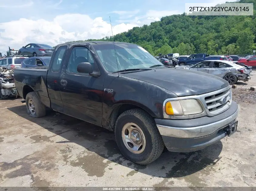 2000 Ford F-150 Work Series/Xl/Xlt VIN: 2FTZX1722YCA76145 Lot: 42578961