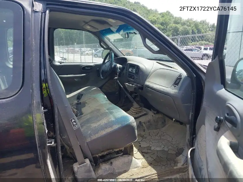 2000 Ford F-150 Work Series/Xl/Xlt VIN: 2FTZX1722YCA76145 Lot: 42578961