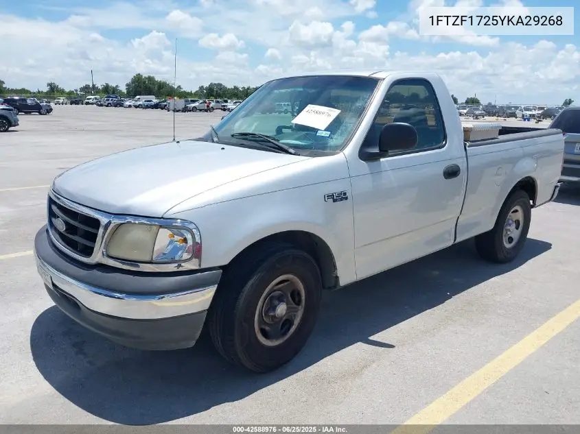 2000 Ford F-150 Work Series/Xl/Xlt VIN: 1FTZF1725YKA29268 Lot: 42588976