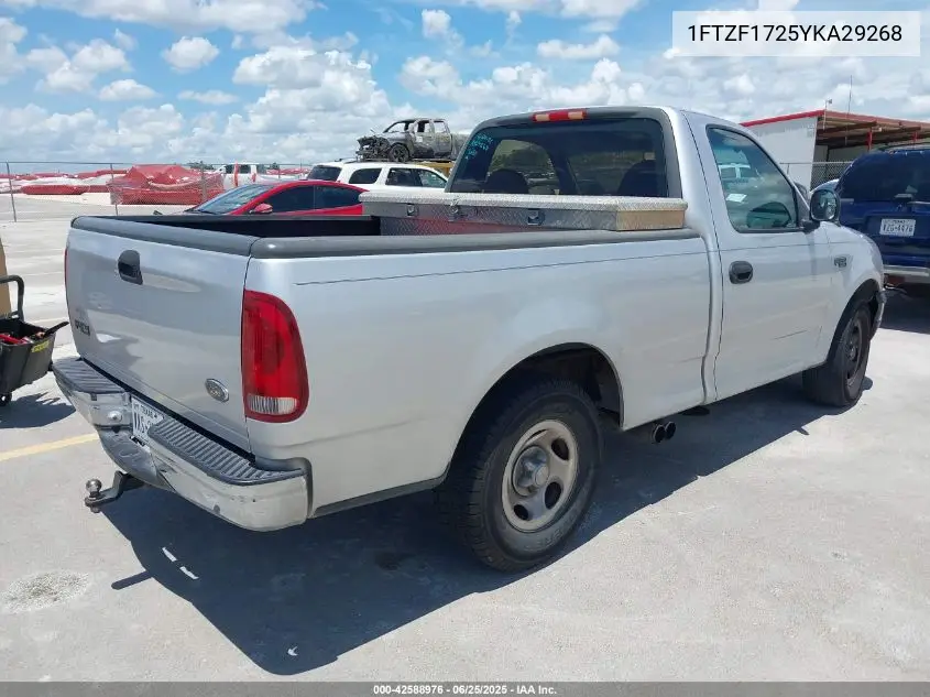 2000 Ford F-150 Work Series/Xl/Xlt VIN: 1FTZF1725YKA29268 Lot: 42588976
