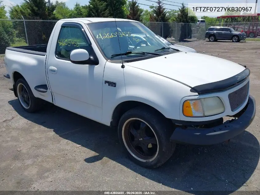 2000 Ford F-150 Xl/Xlt VIN: 1FTZF0727YKB30967 Lot: 42605455