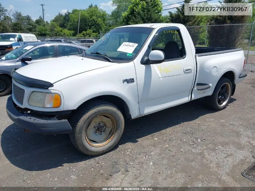 2000 Ford F-150 Xl/Xlt VIN: 1FTZF0727YKB30967 Lot: 42605455