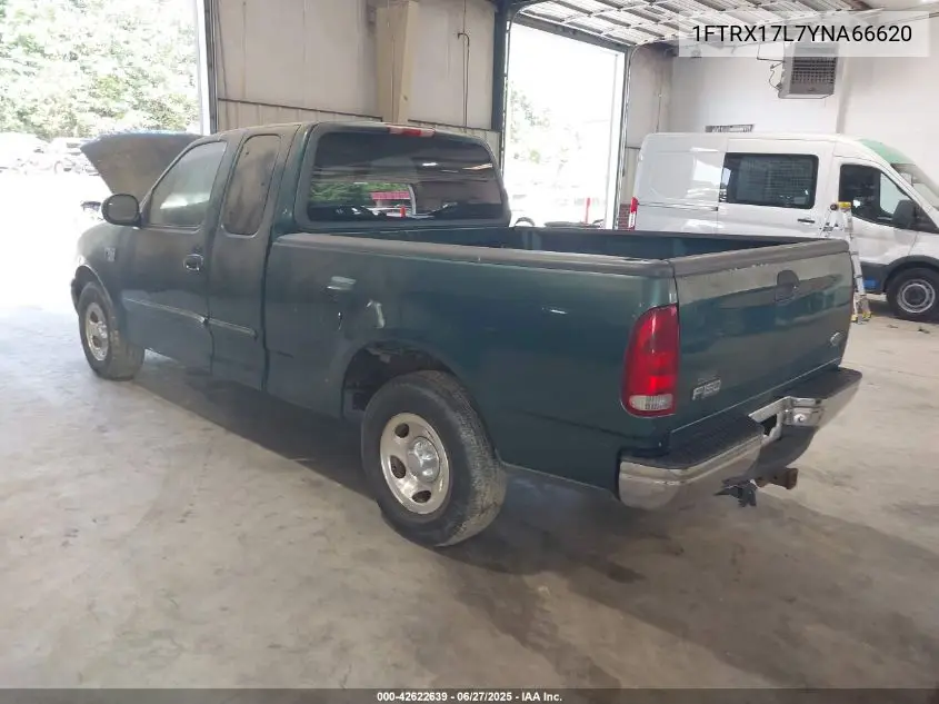 2000 Ford F-150 Lariat/Work Series/Xl/Xlt VIN: 1FTRX17L7YNA66620 Lot: 42622639
