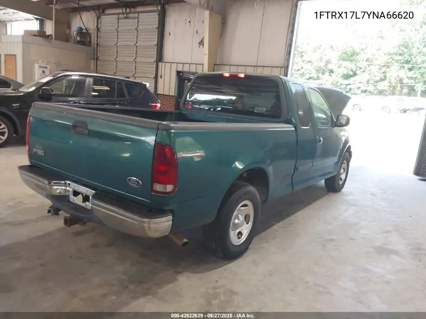 2000 Ford F-150 Lariat/Work Series/Xl/Xlt VIN: 1FTRX17L7YNA66620 Lot: 42622639