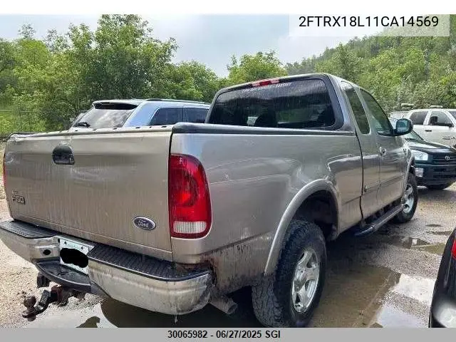2001 Ford F150 VIN: 2FTRX18L11CA14569 Lot: 30065982