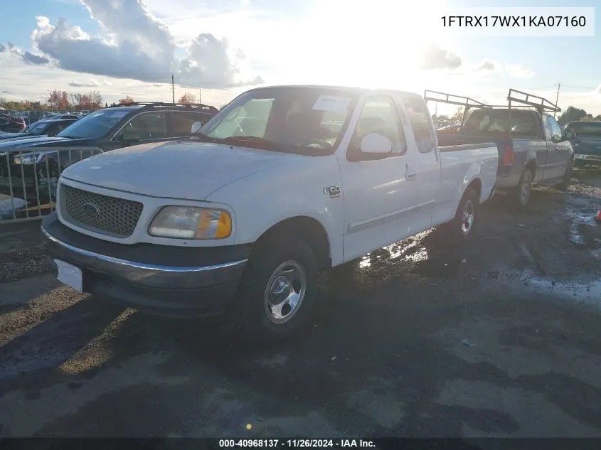 2001 Ford F-150 Lariat/Xl/Xlt VIN: 1FTRX17WX1KA07160 Lot: 40968137