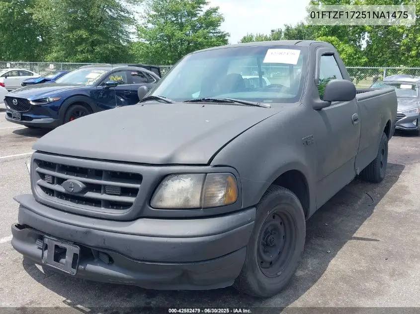 2001 Ford F-150 Xl/Xlt VIN: 01FTZF17251NA1475 Lot: 42582479