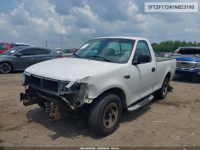 2001 Ford F-150 Xl/Xlt VIN: 1FTZF17241NB23193 Lot: 42594206