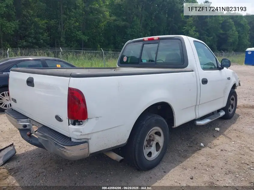 2001 Ford F-150 Xl/Xlt VIN: 1FTZF17241NB23193 Lot: 42594206