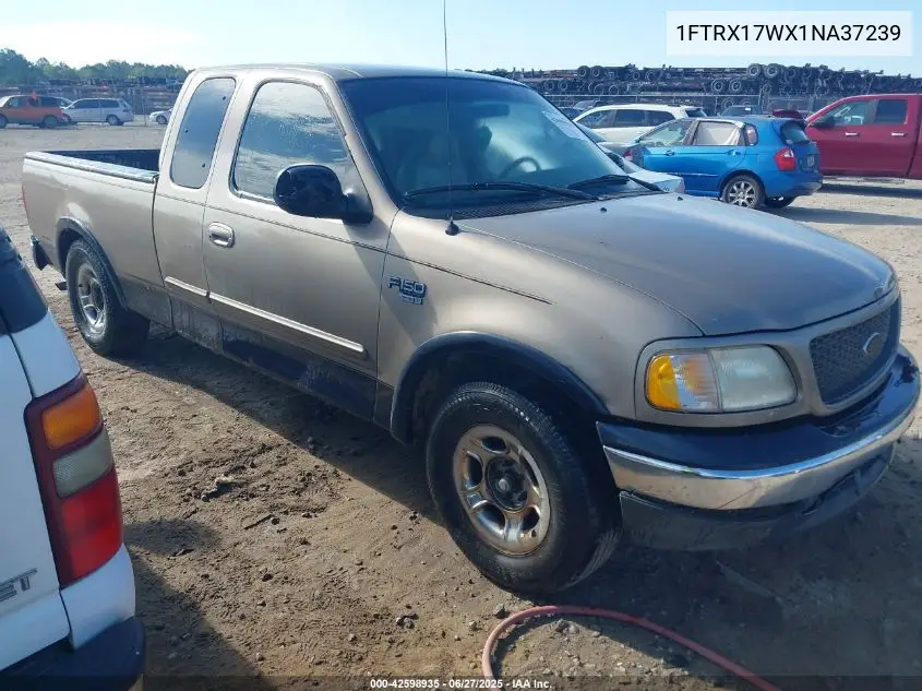 2001 Ford F-150 Lariat/Xl/Xlt VIN: 1FTRX17WX1NA37239 Lot: 42598935
