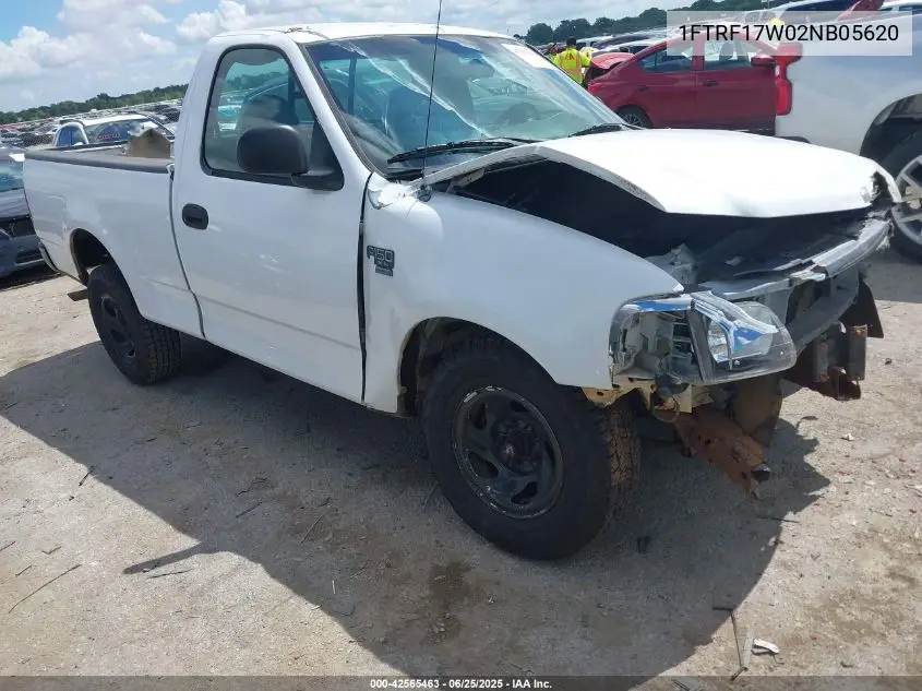 2002 Ford F-150 Xl/Xlt VIN: 1FTRF17W02NB05620 Lot: 42565463