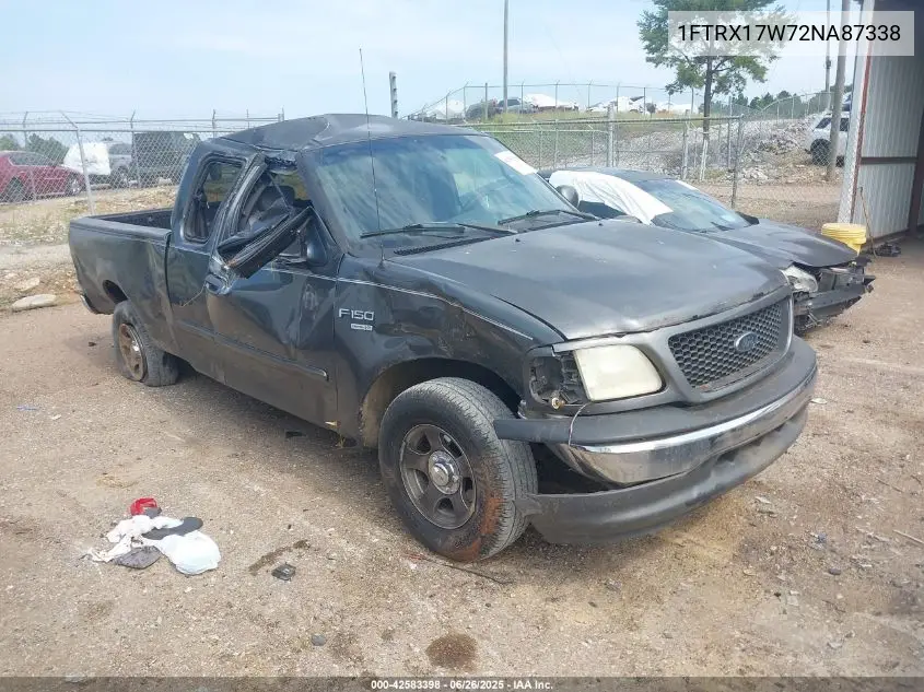 2002 Ford F-150 Lariat/Xl/Xlt VIN: 1FTRX17W72NA87338 Lot: 42583398