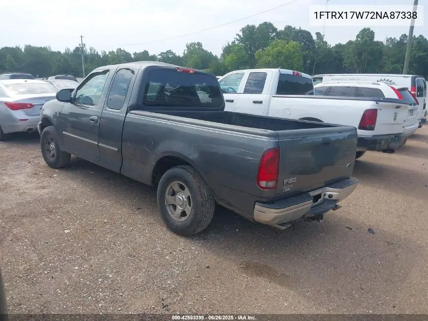 2002 Ford F-150 Lariat/Xl/Xlt VIN: 1FTRX17W72NA87338 Lot: 42583398