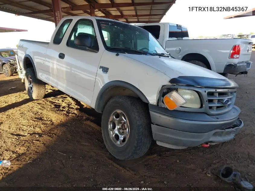 2002 Ford F-150 Lariat/Xl/Xlt VIN: 1FTRX18L32NB45367 Lot: 42618680