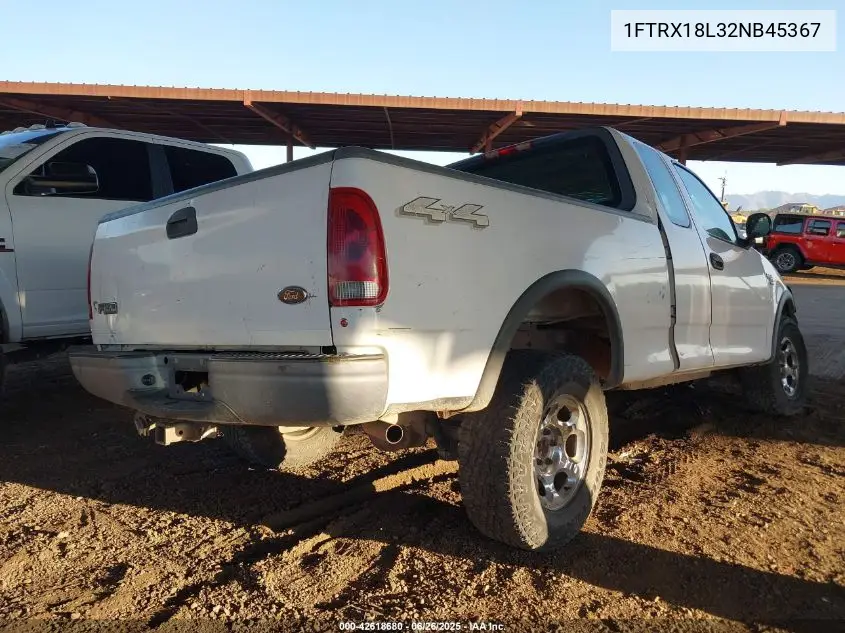 2002 Ford F-150 Lariat/Xl/Xlt VIN: 1FTRX18L32NB45367 Lot: 42618680