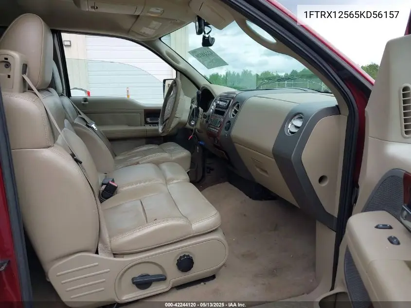 2005 Ford F-150 Lariat/Xl/Xlt VIN: 1FTRX12565KD56157 Lot: 42244120