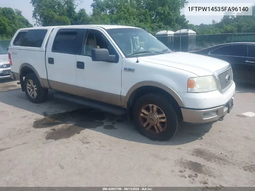 2005 Ford F-150 Fx4/Lariat/Xlt VIN: 1FTPW14535FA96140 Lot: 42501796