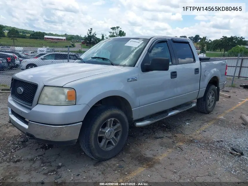 2005 Ford F-150 Fx4/Lariat/Xlt VIN: 1FTPW14565KD80465 Lot: 42590146