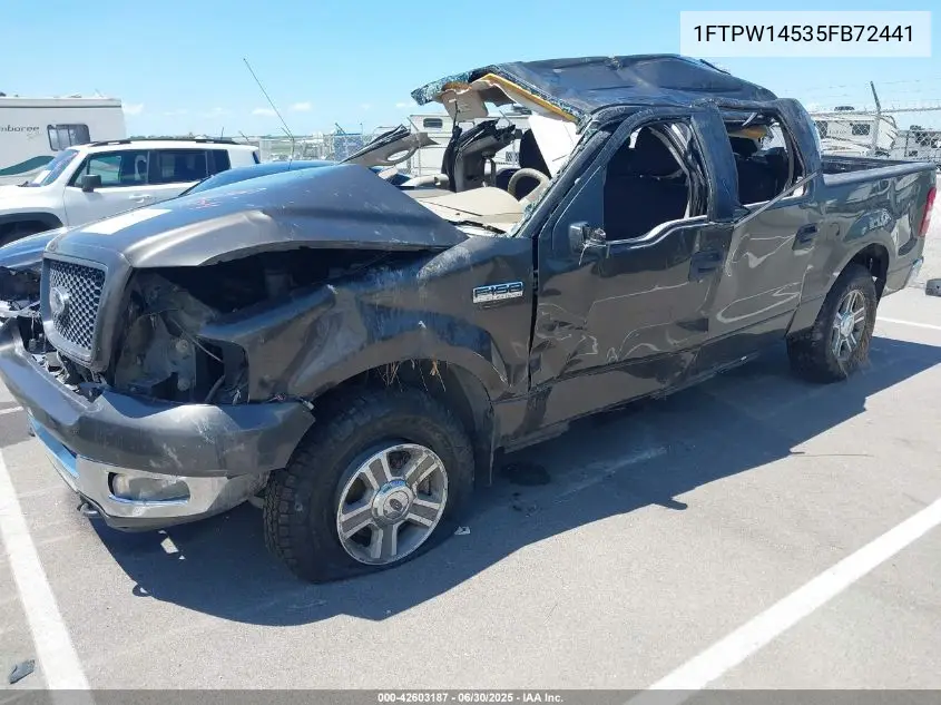 2005 Ford F150 Fx4/Lariat/Xlt VIN: 1FTPW14535FB72441 Lot: 42603187