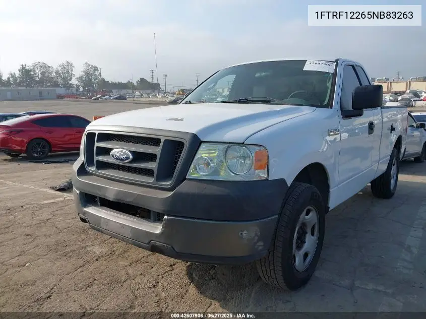 2005 Ford F150 VIN: 1FTRF12265NB83263 Lot: 42607906