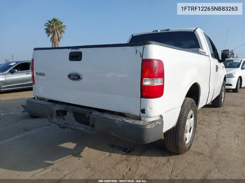 2005 Ford F150 VIN: 1FTRF12265NB83263 Lot: 42607906