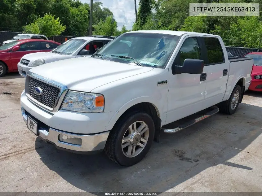 2005 Ford F-150 Lariat/Xlt VIN: 1FTPW12545KE63413 Lot: 42611587