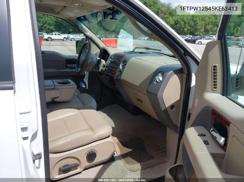 2005 Ford F-150 Lariat/Xlt VIN: 1FTPW12545KE63413 Lot: 42611587