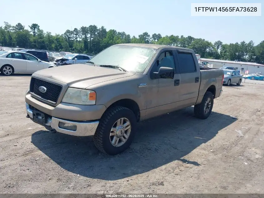 2005 Ford F-150 Fx4/Lariat/Xlt VIN: 1FTPW14565FA73628 Lot: 42611752