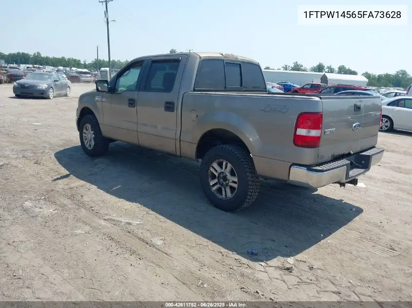 2005 Ford F-150 Fx4/Lariat/Xlt VIN: 1FTPW14565FA73628 Lot: 42611752