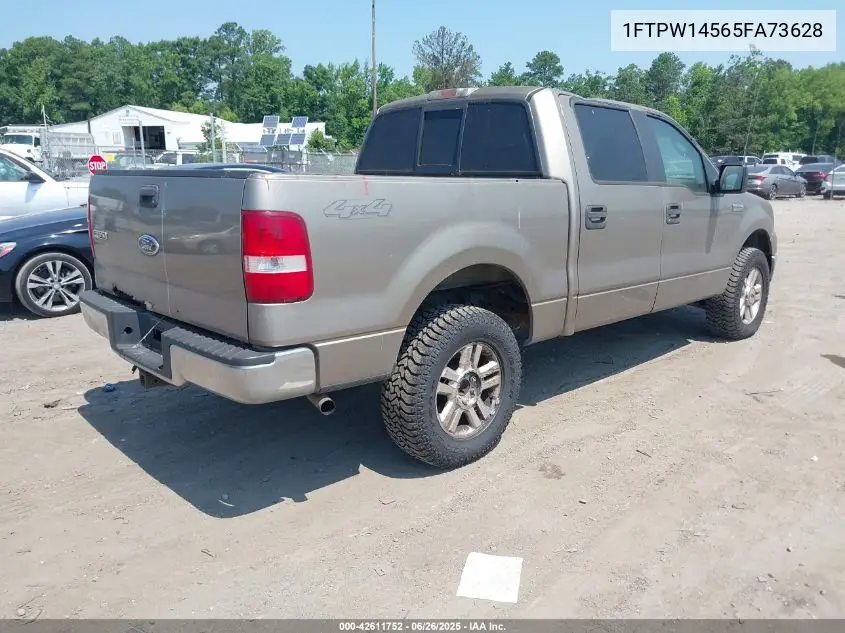 2005 Ford F-150 Fx4/Lariat/Xlt VIN: 1FTPW14565FA73628 Lot: 42611752