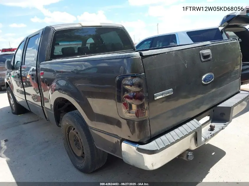 2005 Ford F-150 Xlt VIN: 1FTRW12W05KD68056 Lot: 42624453