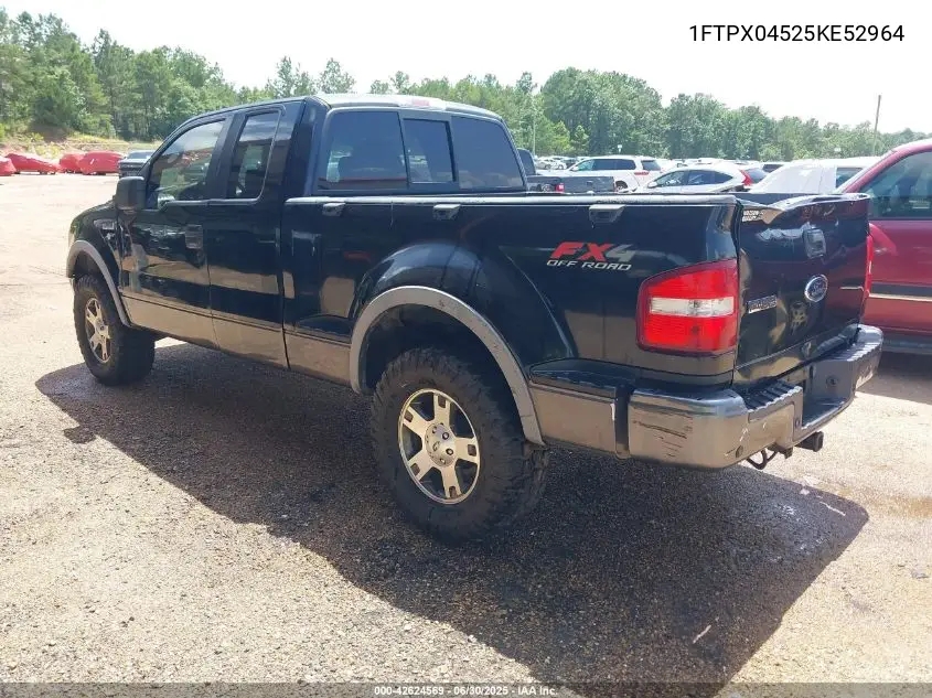 2005 Ford F-150 Fx4/Xlt VIN: 1FTPX04525KE52964 Lot: 42624569