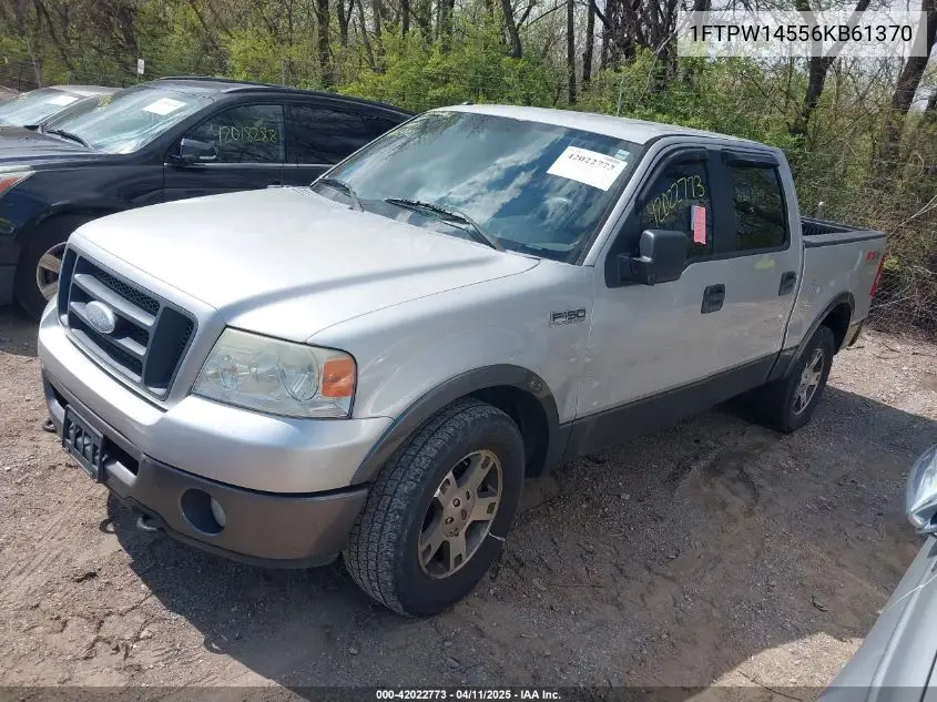 2006 Ford F-150 Fx4/Lariat/Xlt VIN: 1FTPW14556KB61370 Lot: 42022773