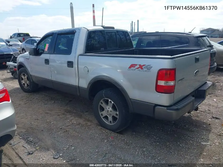 2006 Ford F-150 Fx4/Lariat/Xlt VIN: 1FTPW14556KB61370 Lot: 42022773