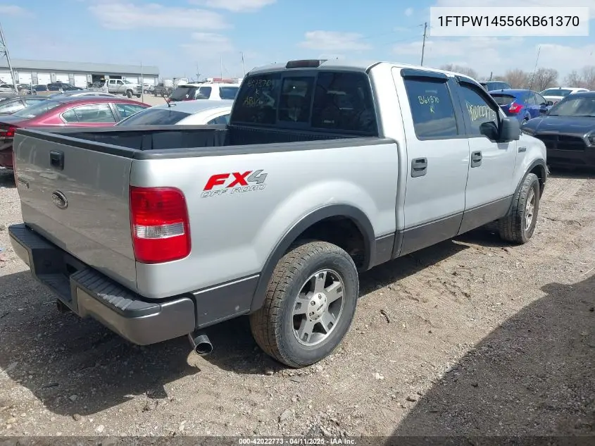 2006 Ford F-150 Fx4/Lariat/Xlt VIN: 1FTPW14556KB61370 Lot: 42022773