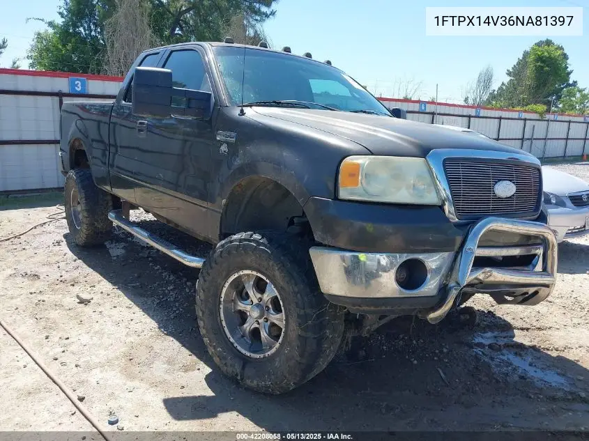 2006 Ford F-150 Fx4/Lariat/Xl/Xlt VIN: 1FTPX14V36NA81397 Lot: 42208058