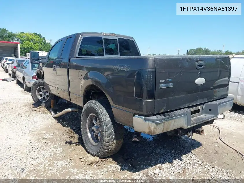 2006 Ford F-150 Fx4/Lariat/Xl/Xlt VIN: 1FTPX14V36NA81397 Lot: 42208058