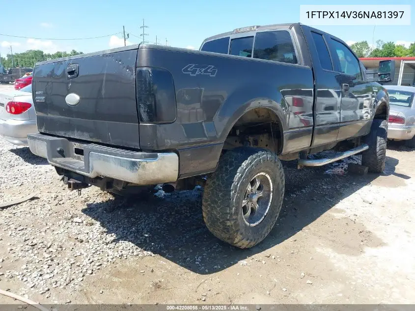 2006 Ford F-150 Fx4/Lariat/Xl/Xlt VIN: 1FTPX14V36NA81397 Lot: 42208058