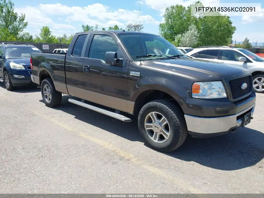 2006 Ford F-150 Fx4/Lariat/Xl/Xlt VIN: 1FTPX14536KC02091 Lot: 42243226