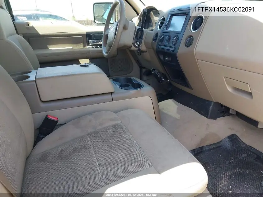 2006 Ford F-150 Fx4/Lariat/Xl/Xlt VIN: 1FTPX14536KC02091 Lot: 42243226